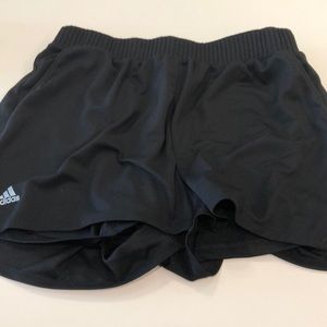 Adidas black ladies running shorts -worn XL